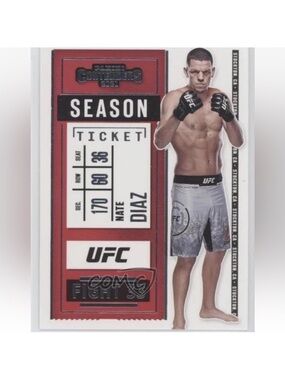 Nate Diaz 2021 Panini Chronicles Contenders Season Ticket MMA UFC Card